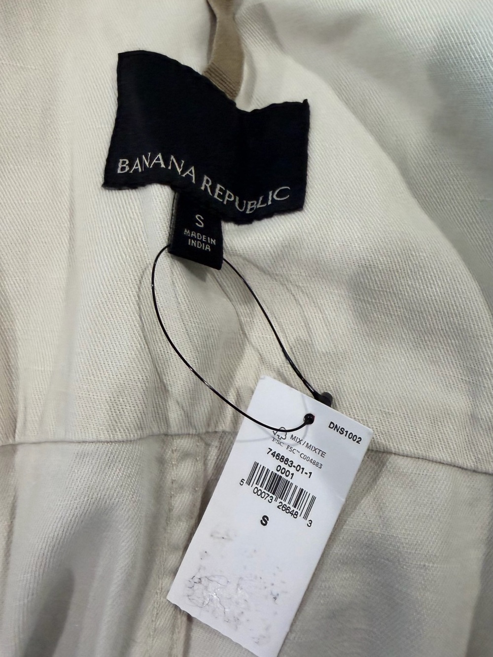 Banana Republic Cream Utility Jacket with Belt - Picture 4 of 4